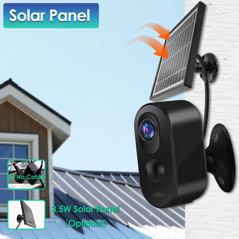 Nadzorna kamera na baterije sa solarnim napajanjem