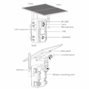 4G solarna inteligentna kamera za lov